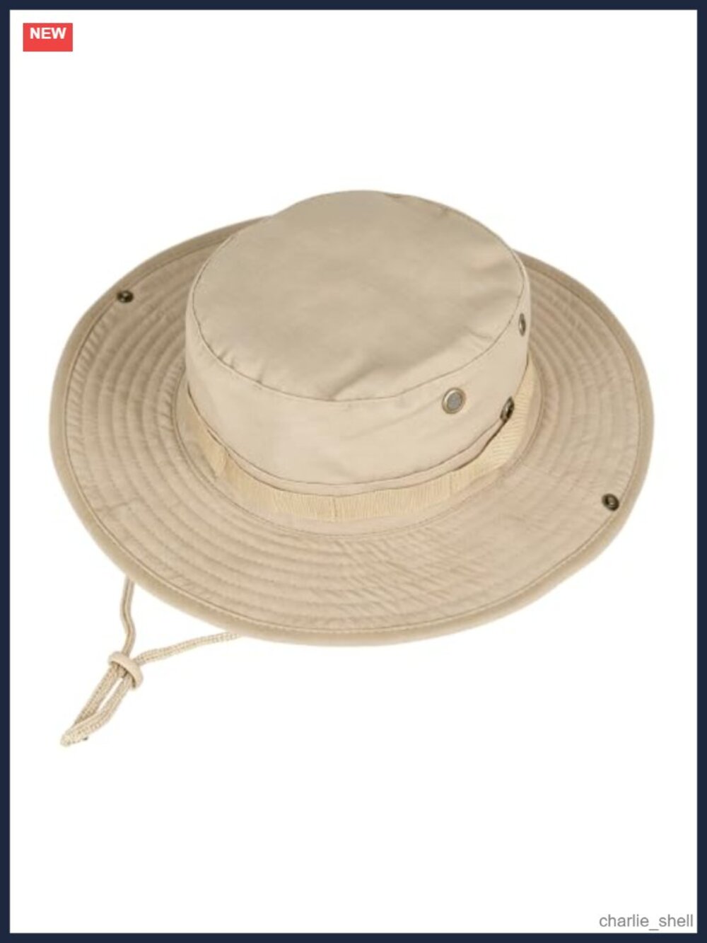Unisex UPF 50+ Wide Brim Boonie Bucket Sun Hat Adjustable Foldable